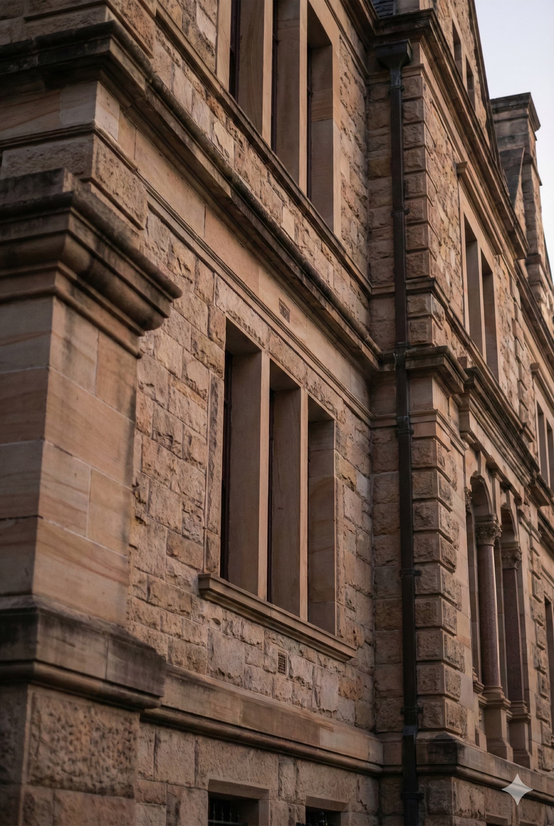Stone institutional facade
